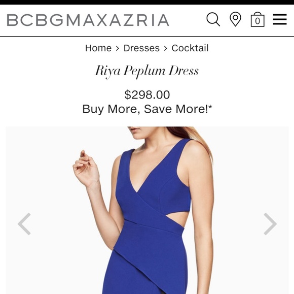 Cobalt blue cocktail dress - Picture 4 of 6